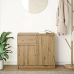 Skjenk Med Skuff Artisan Eik 71X35X65 Cm Konstruert Tre