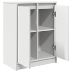 Skjenk Hvit 57X34X76 Cm Konstruert Tre