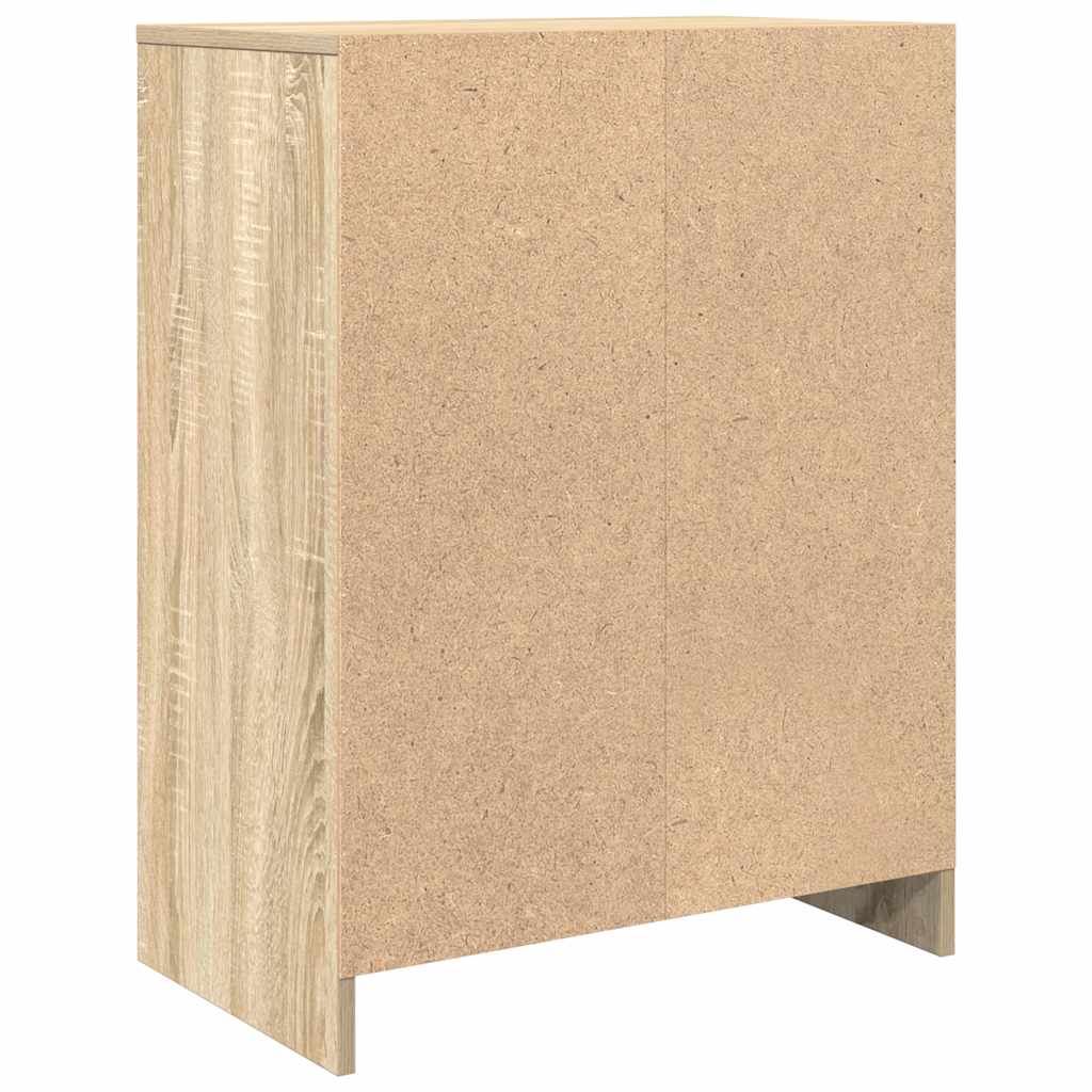 Skjenk Sonoma Eik 57X34X76 Cm Konstruert Tre