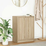Skjenk Sonoma Eik 57X34X76 Cm Konstruert Tre