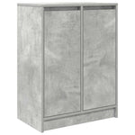 Skjenk Betonggrå 57X34X76 Cm Konstruert Tre