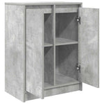 Skjenk Betonggrå 57X34X76 Cm Konstruert Tre