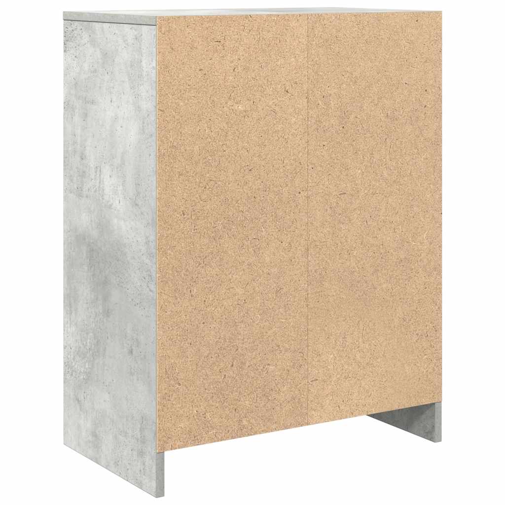 Skjenk Betonggrå 57X34X76 Cm Konstruert Tre