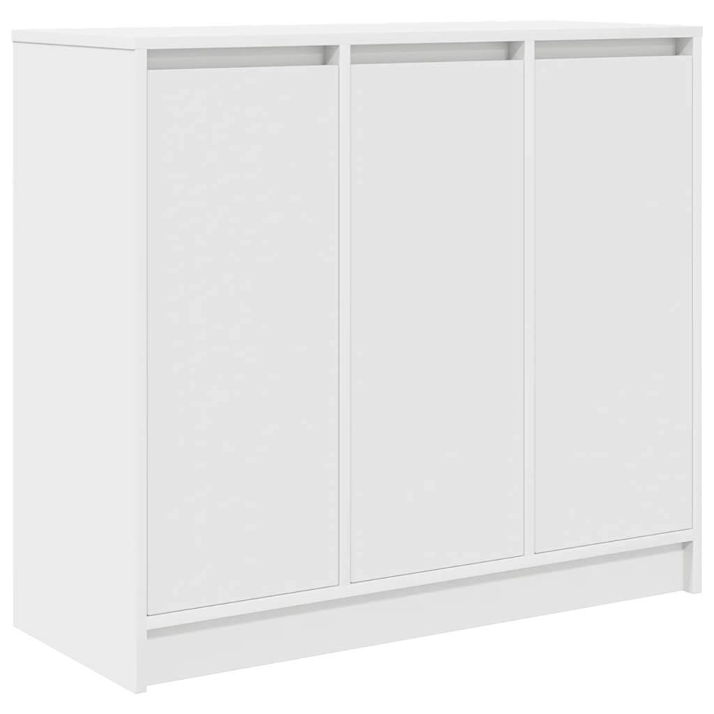 Skjenk Hvit 85X34X76 Cm Konstruert Tre