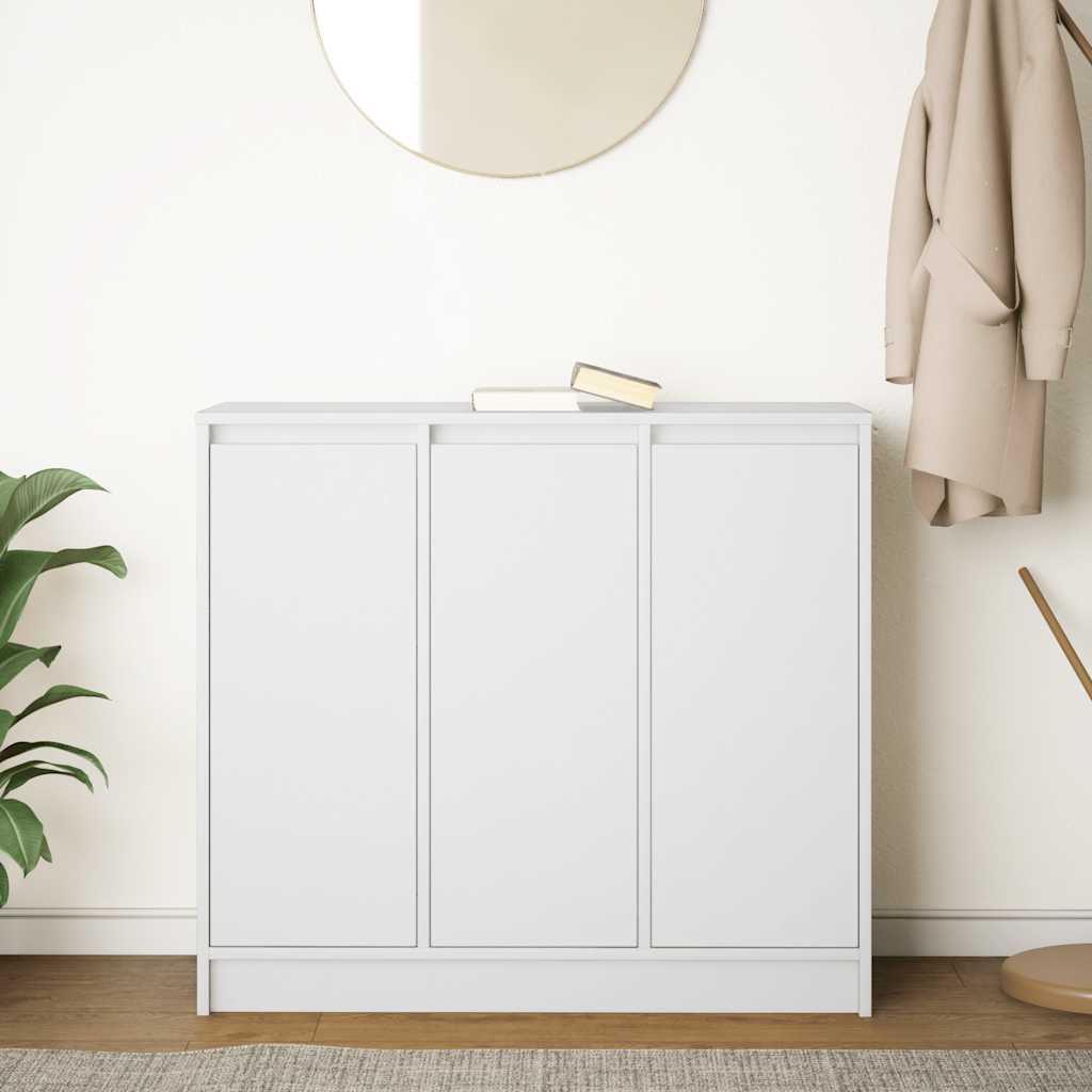 Skjenk Hvit 85X34X76 Cm Konstruert Tre
