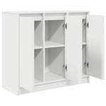 Skjenk Hvit 85X34X76 Cm Konstruert Tre