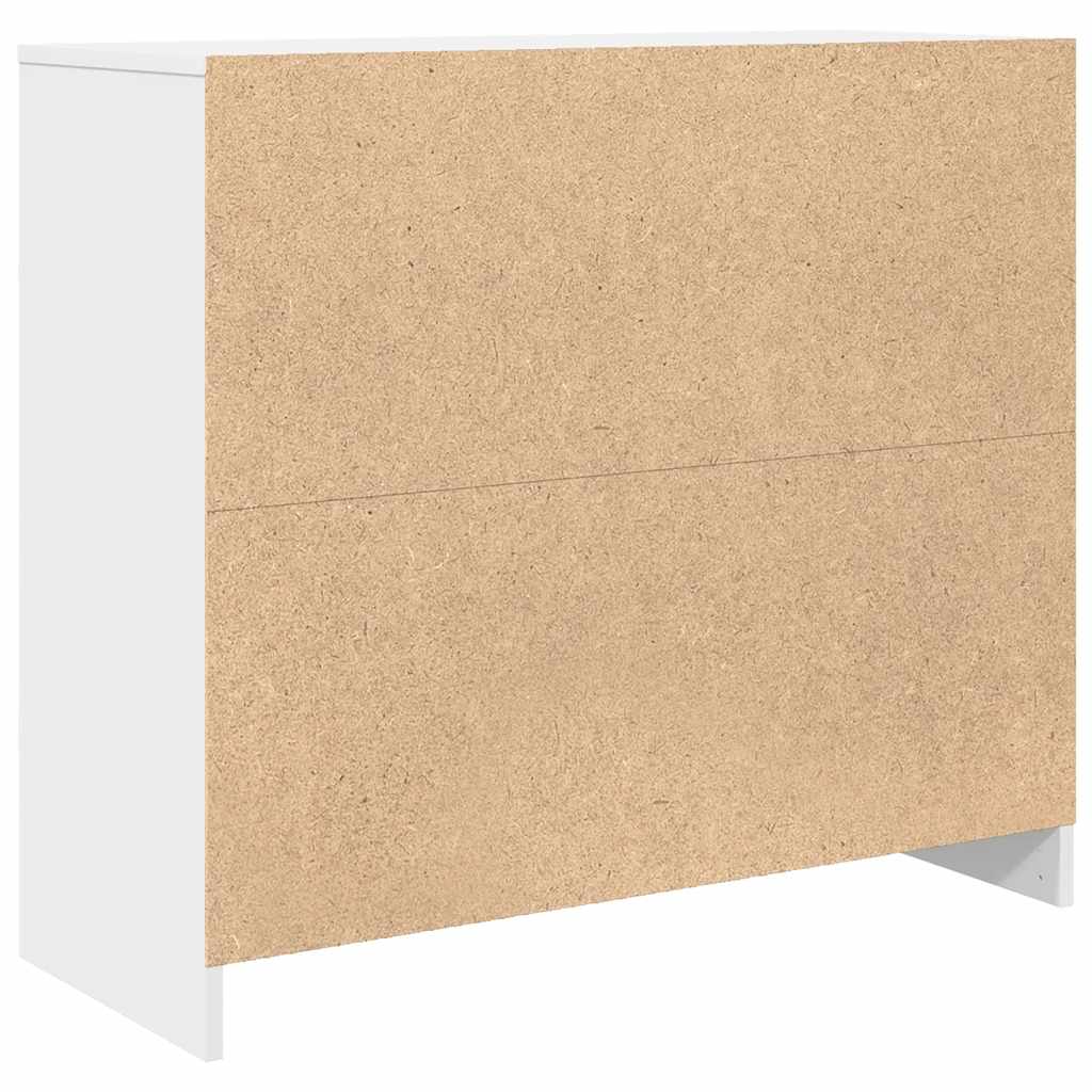 Skjenk Hvit 85X34X76 Cm Konstruert Tre