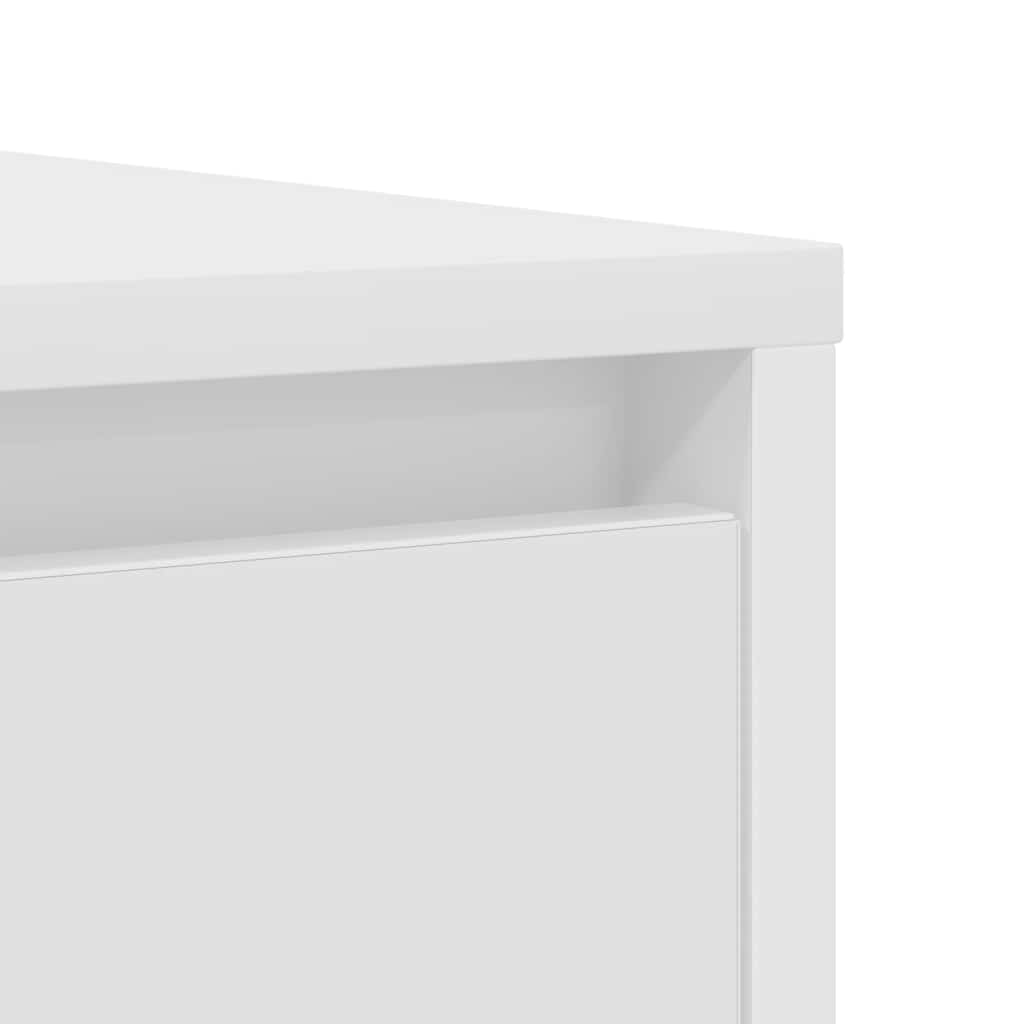 Skjenk Hvit 85X34X76 Cm Konstruert Tre