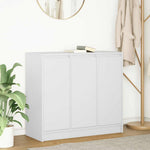 Skjenk Hvit 85X34X76 Cm Konstruert Tre