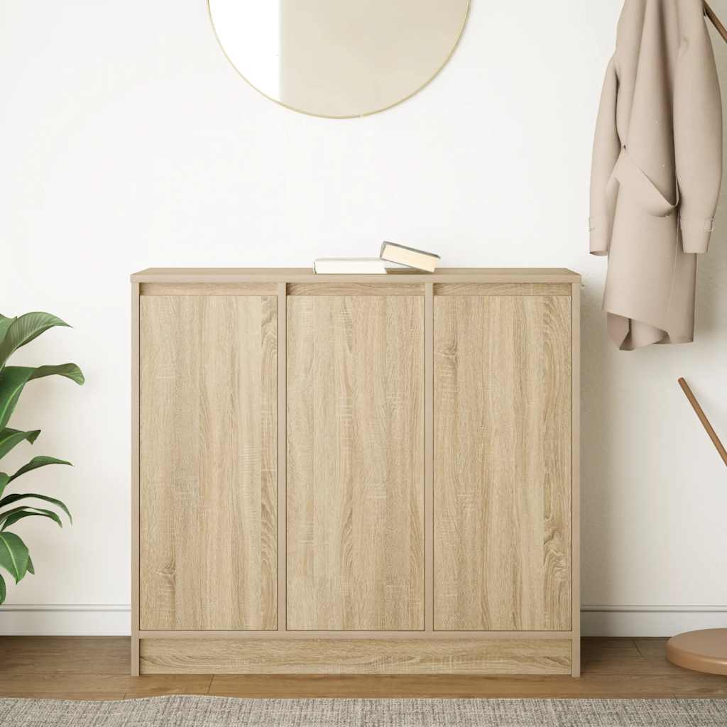 Skjenk Sonoma Eik 85X34X76 Cm Konstruert Tre