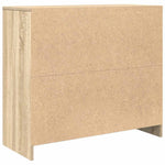 Skjenk Sonoma Eik 85X34X76 Cm Konstruert Tre