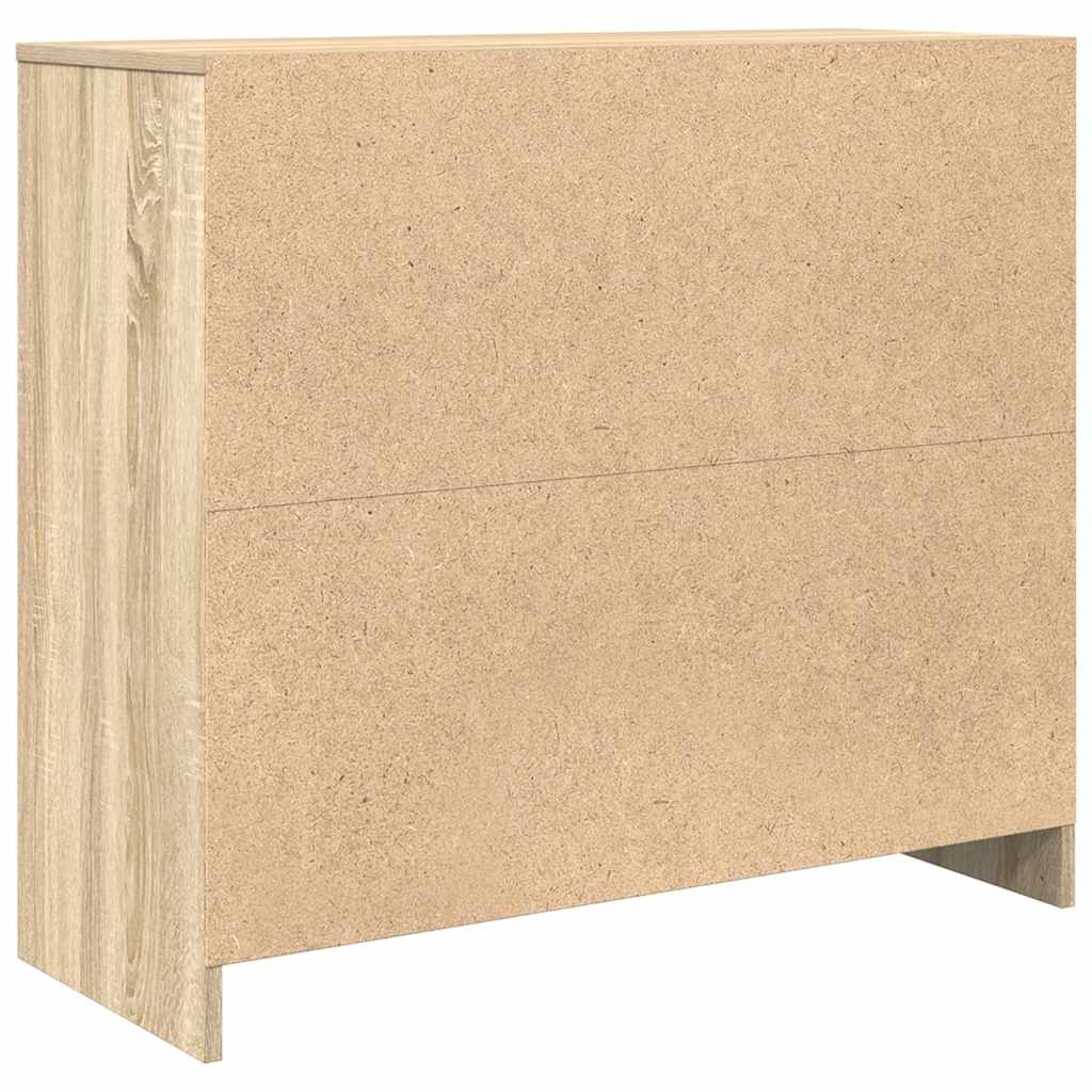 Skjenk Sonoma Eik 85X34X76 Cm Konstruert Tre