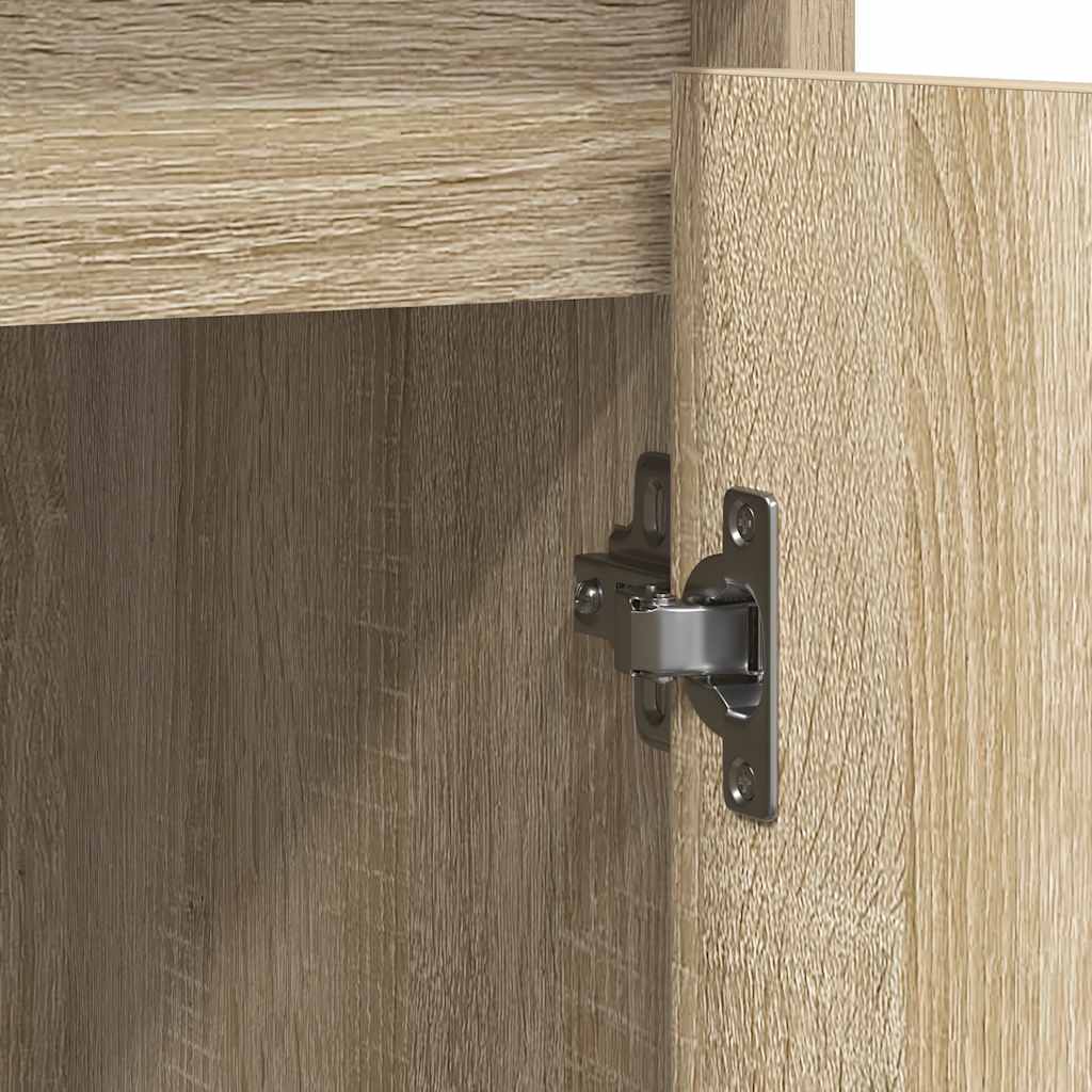 Skjenk Sonoma Eik 85X34X76 Cm Konstruert Tre