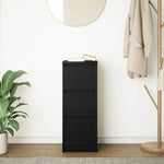 Skjenk Svart Eik 29,5X34X76 Cm Konstruert Tre