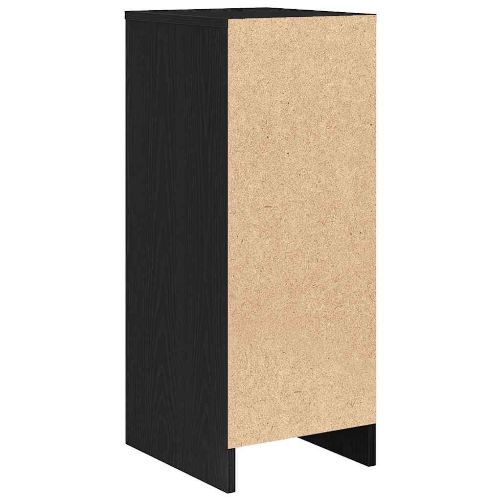 Skjenk Svart Eik 29,5X34X76 Cm Konstruert Tre