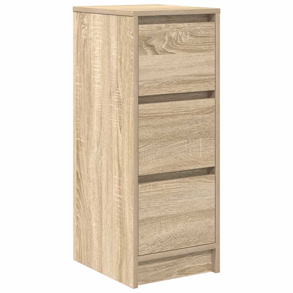 Skjenk Sonoma Eik 29,5X34X76 Cm Konstruert Tre