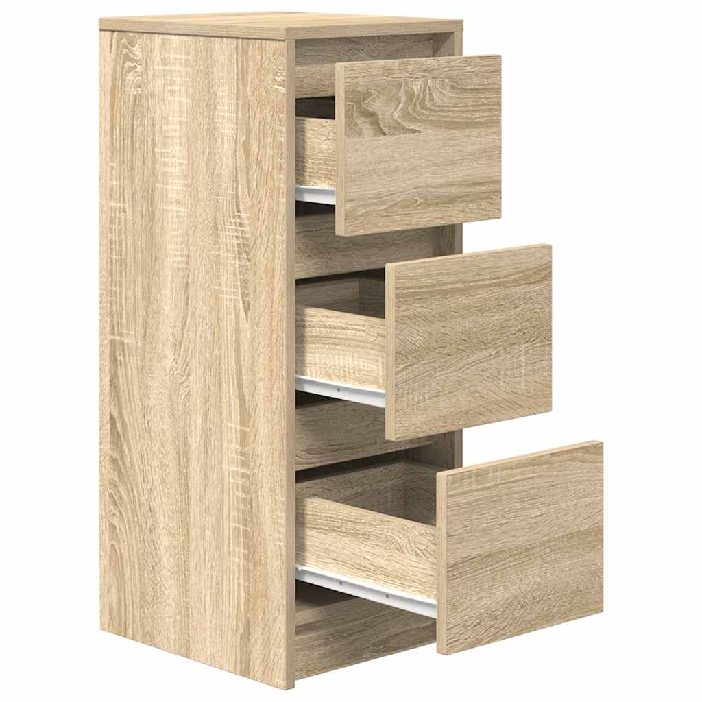 Skjenk Sonoma Eik 29,5X34X76 Cm Konstruert Tre