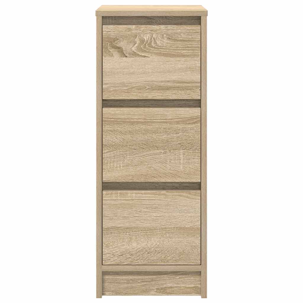 Skjenk Sonoma Eik 29,5X34X76 Cm Konstruert Tre