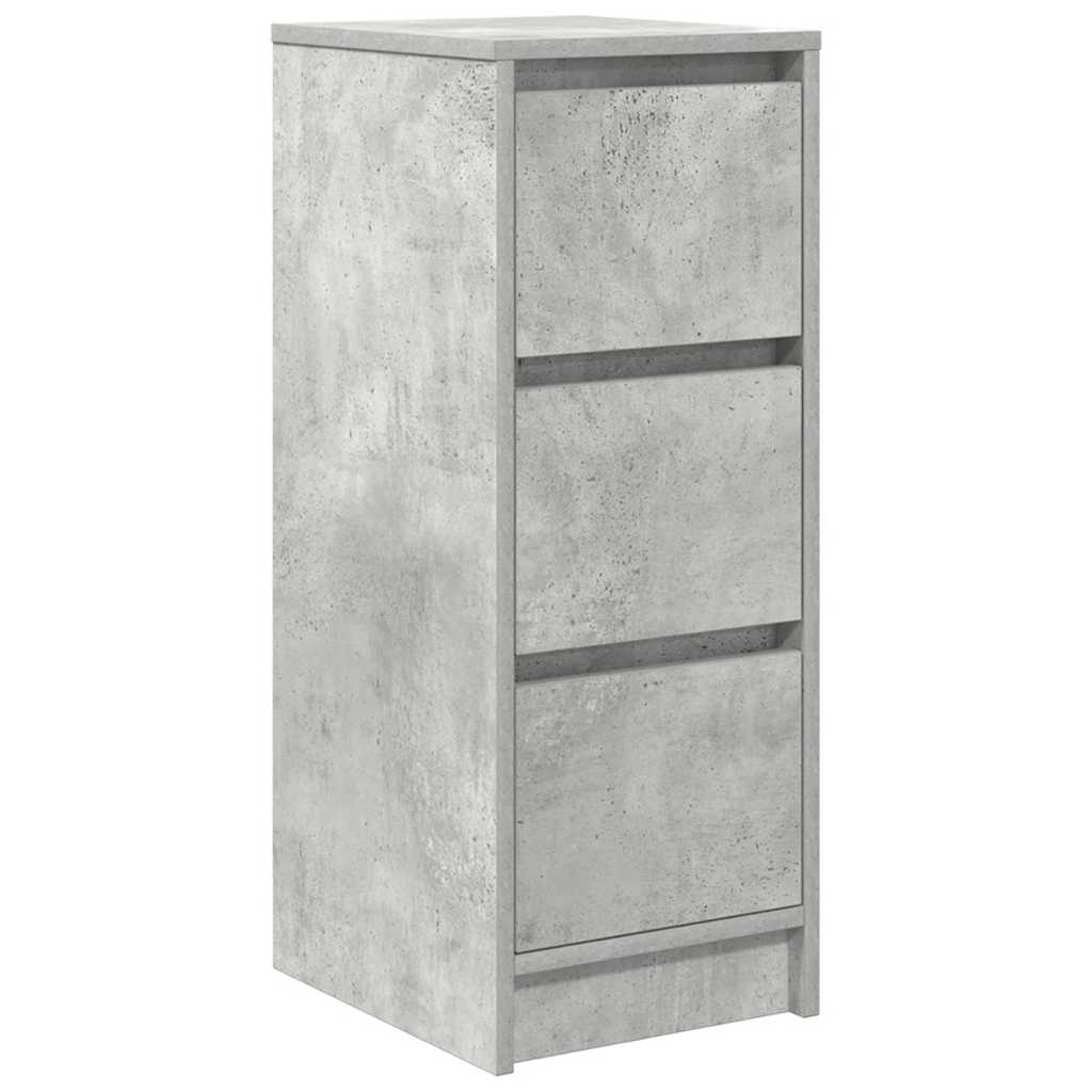 Skjenk Betonggrå 29,5X34X76 Cm Konstruert Tre
