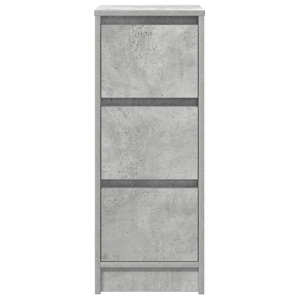 Skjenk Betonggrå 29,5X34X76 Cm Konstruert Tre
