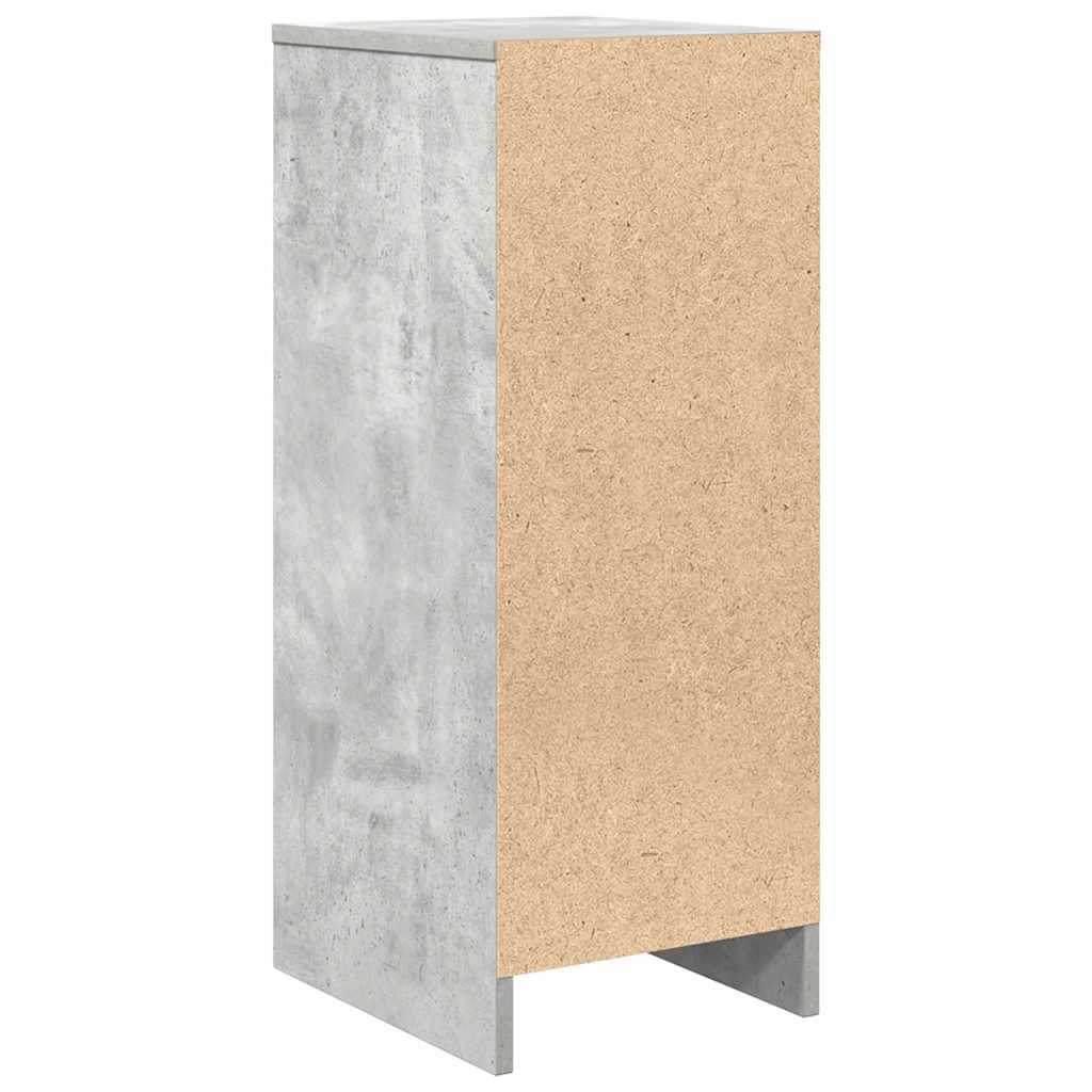 Skjenk Betonggrå 29,5X34X76 Cm Konstruert Tre