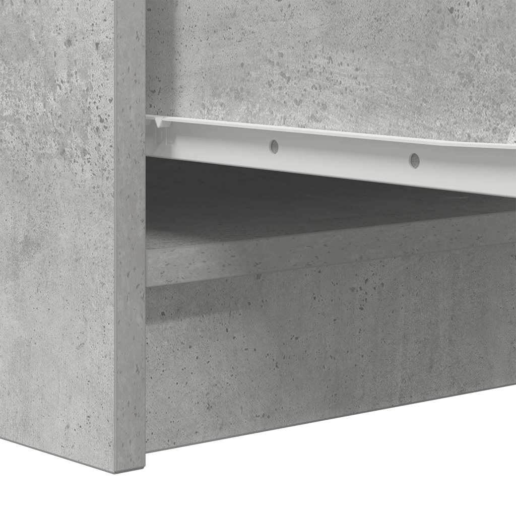 Skjenk Betonggrå 29,5X34X76 Cm Konstruert Tre