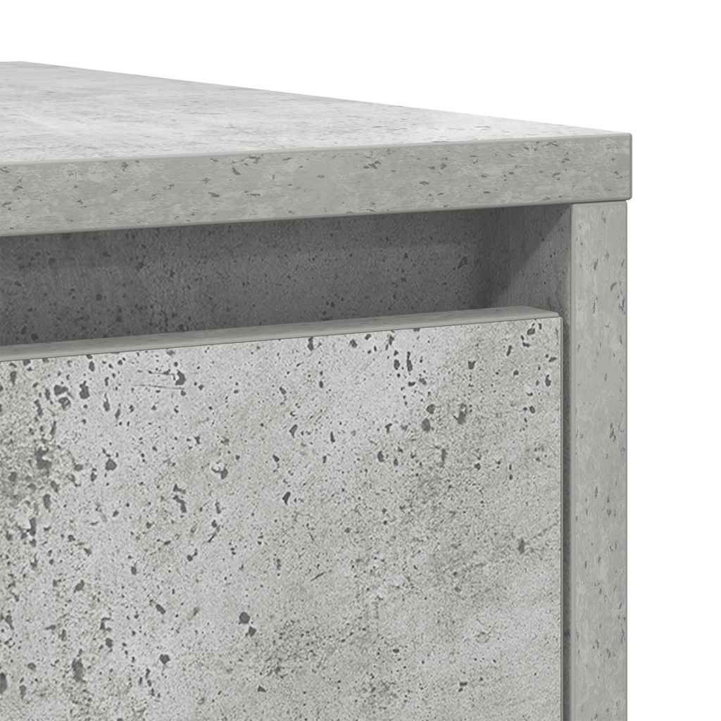 Skjenk Betonggrå 29,5X34X76 Cm Konstruert Tre