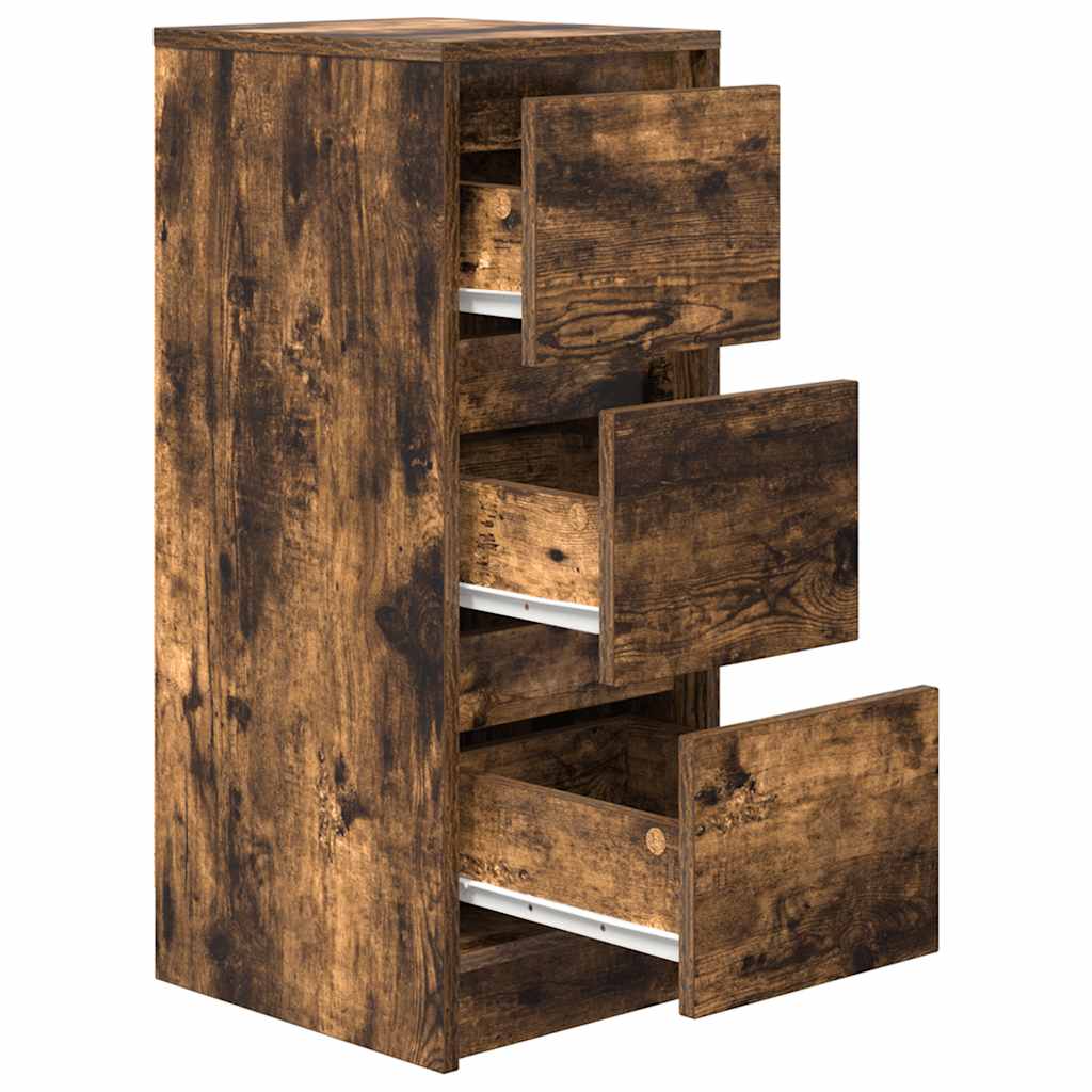 Skjenk Røkt Eik 29,5X34X76 Cm Konstruert Tre