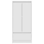 Skap Med Skuff Hvit 55,5X34X119,5 Cm Konstruert Tre