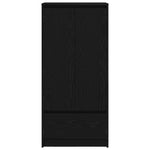 Skap Med Skuff Sort Eik 55,5X34X119,5 Cm Konstruert Tre