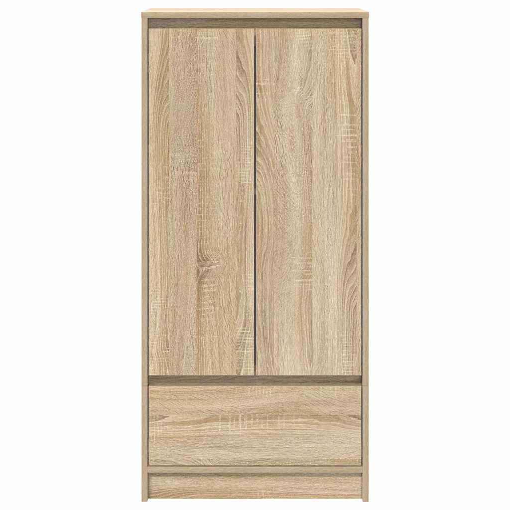 Skap Med Skuff Sonoma Eik 55,5X34X119,5 Cm Konstruert Tre