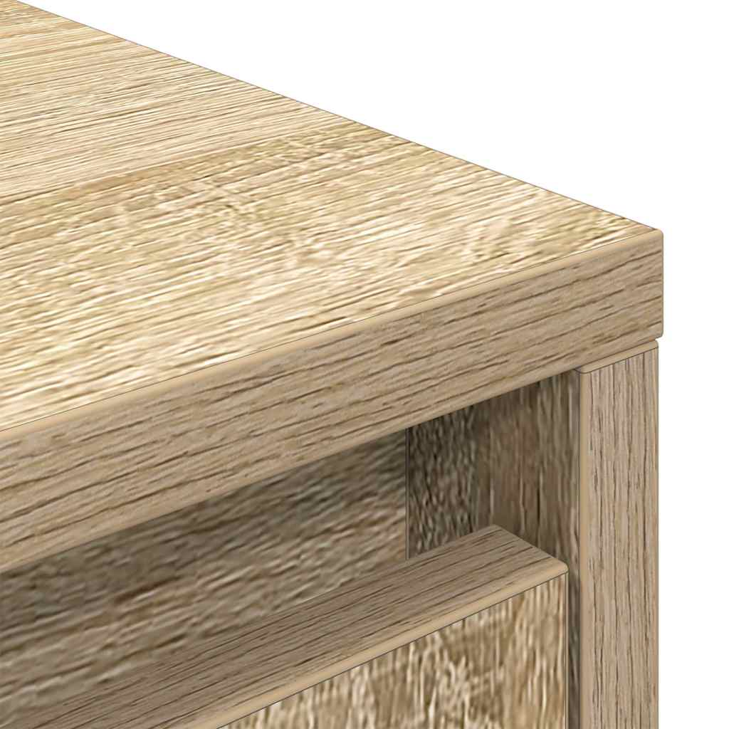 Skap Med Skuff Sonoma Eik 55,5X34X119,5 Cm Konstruert Tre