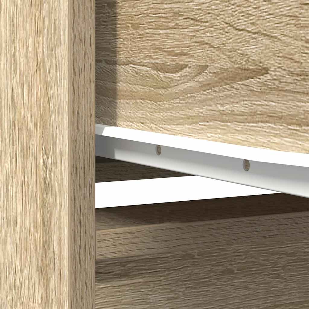 Skap Med Skuff Sonoma Eik 55,5X34X119,5 Cm Konstruert Tre