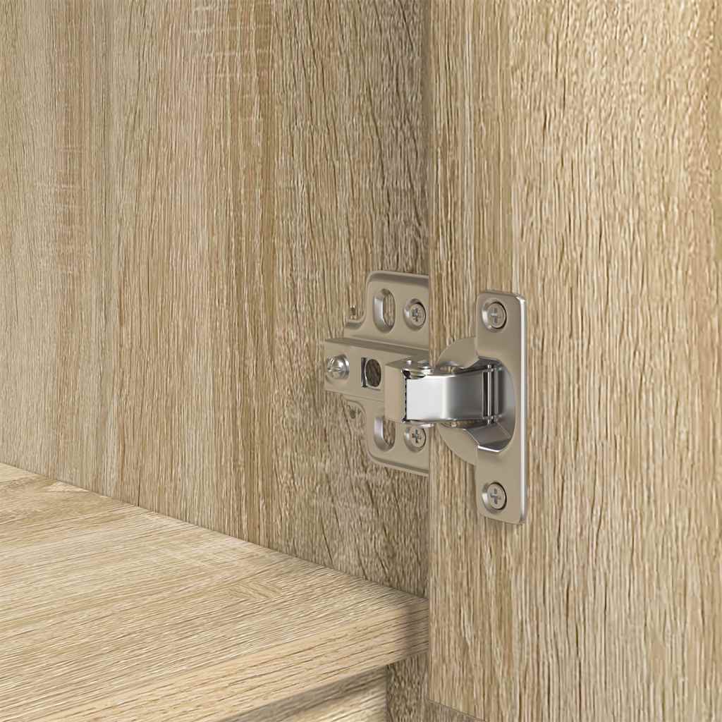 Skap Med Skuff Sonoma Eik 55,5X34X119,5 Cm Konstruert Tre