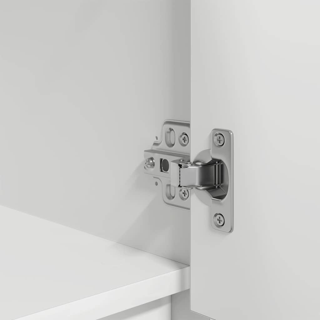 Highboard Hvit 29,5X34X119,5 Cm Konstruert Tre