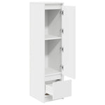 Highboard Hvit 29,5X34X119,5 Cm Konstruert Tre