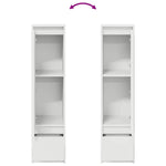 Highboard Hvit 29,5X34X119,5 Cm Konstruert Tre