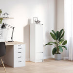 Highboard Hvit 29,5X34X119,5 Cm Konstruert Tre