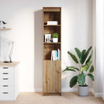 Highboard Artisan Eik 37,5X35X180 Cm Konstruert Tre