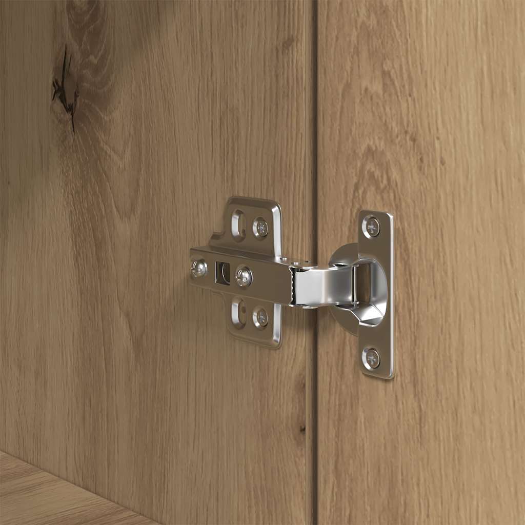Highboard Artisan Eik 37,5X35X180 Cm Konstruert Tre