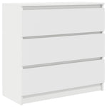 Skjenk Hvit 80X35X76 Cm Konstruert Tre