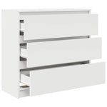 Skjenk Hvit 80X35X76 Cm Konstruert Tre
