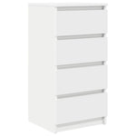 Skjenk Hvit 37,5X35X76 Cm Konstruert Tre