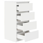 Skjenk Hvit 37,5X35X76 Cm Konstruert Tre