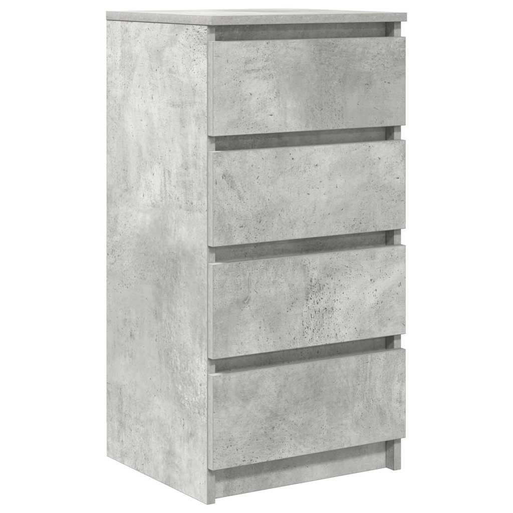 Skjenk Betonggrå 37,5X35X76 Cm Konstruert Tre