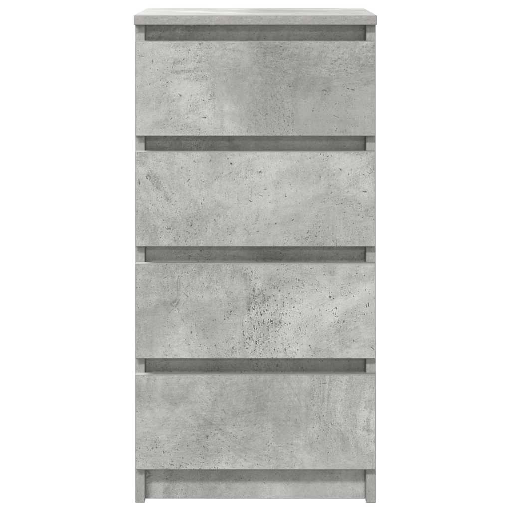 Skjenk Betonggrå 37,5X35X76 Cm Konstruert Tre