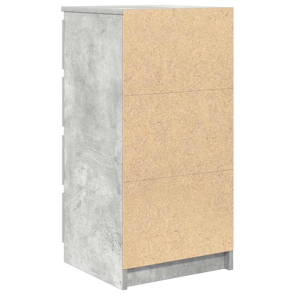 Skjenk Betonggrå 37,5X35X76 Cm Konstruert Tre