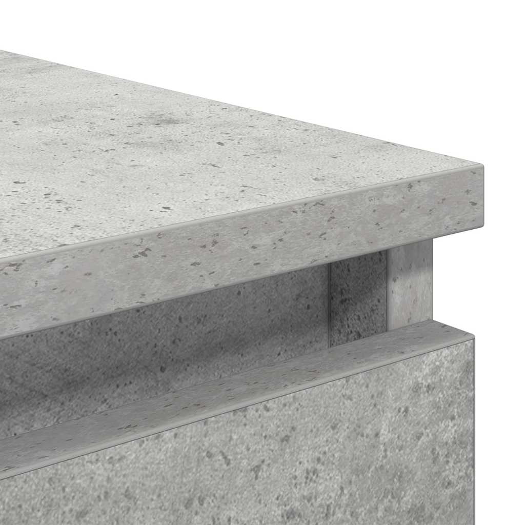 Skjenk Betonggrå 37,5X35X76 Cm Konstruert Tre