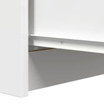 Skjenk Med Skuffer Hvit 37,5X35X99 Cm Konstruert Tre