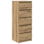Skjenk Med Skuffer Artisan Eik 37,5X35X99 Cm Konstruert Tre